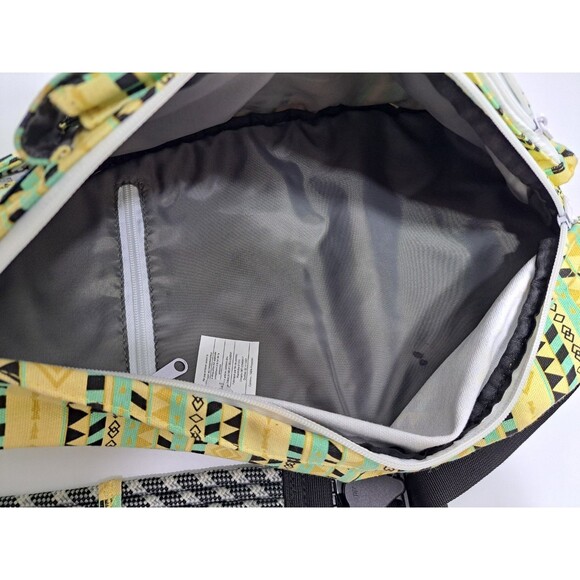 KAVU Rope Sling Bag Canvas Crossbody Backpack Green Yellow Southwest Messenger - Picture 3 of 6